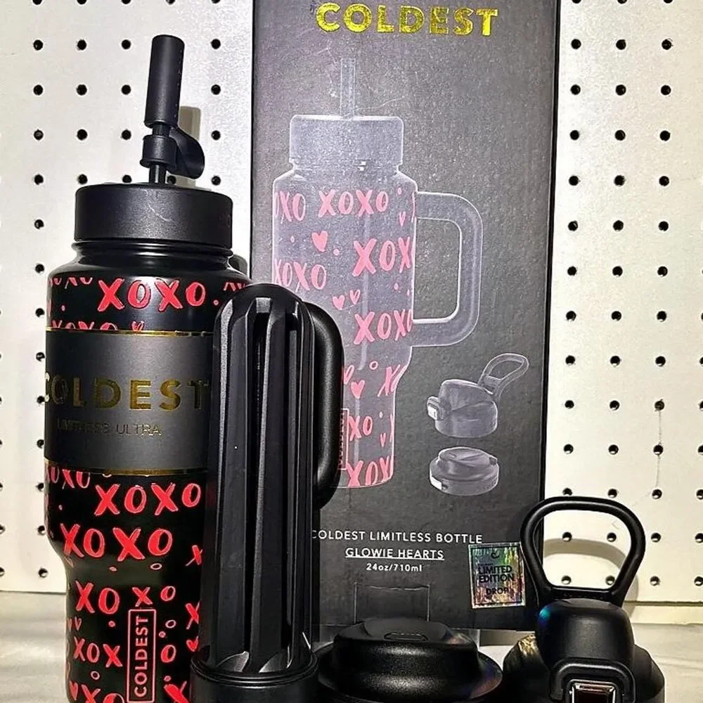 COLDEST Glowie Hearts 24oz Limitless Ultra V8 Bottle